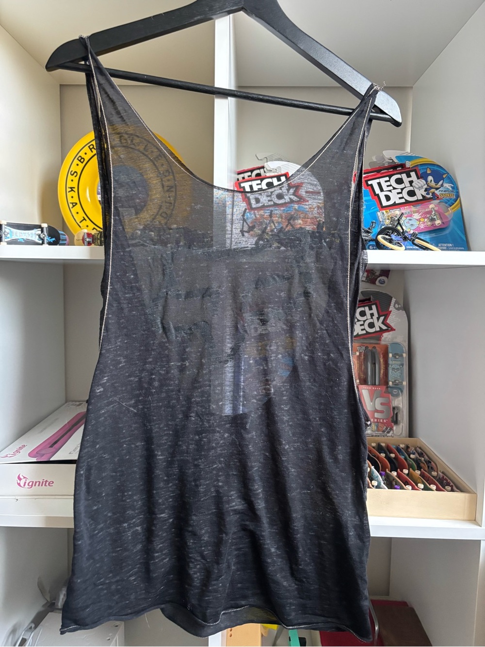Sheer Black Women's FOX Tank Top